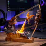 Fire Dragon Resin Lamps