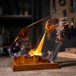 Fire Dragon Resin Lamps