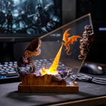 Fire Dragon Resin Lamps